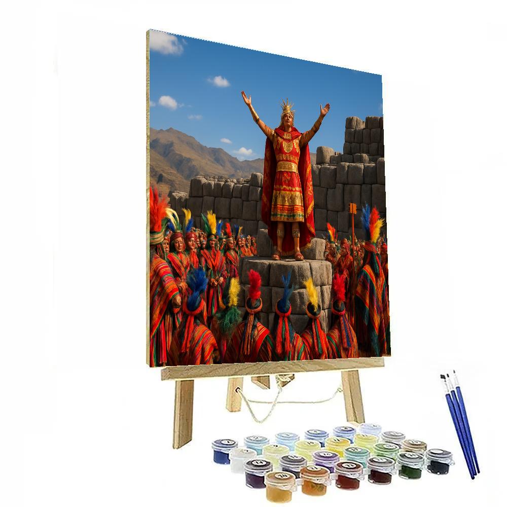 Inti Raymi Sun Festival In Cusco Numbered painting kits