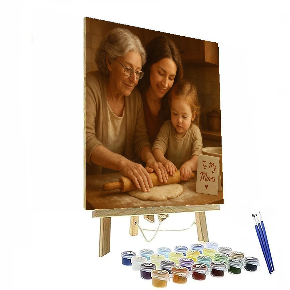 Generations At The Kitchen Counter paint by numbers