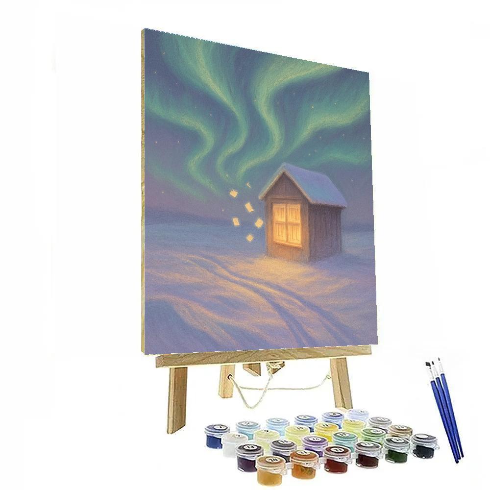 Polar Library Of Lights Number painting