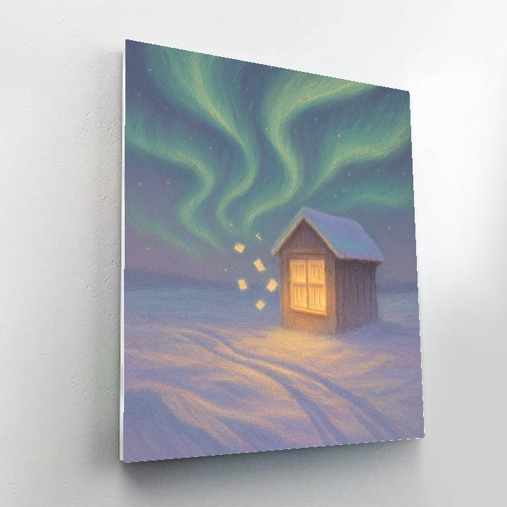 Polar Library Of Lights Number painting