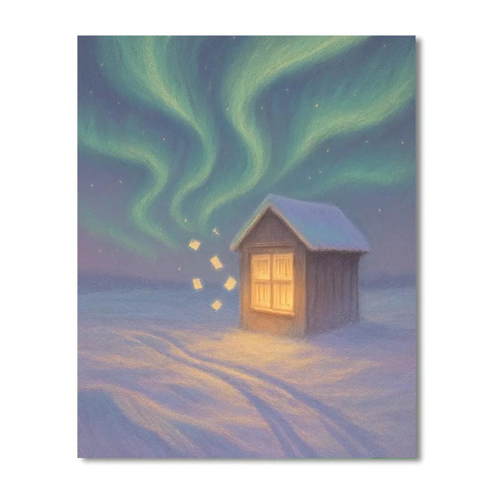 Polar Library Of Lights Number painting