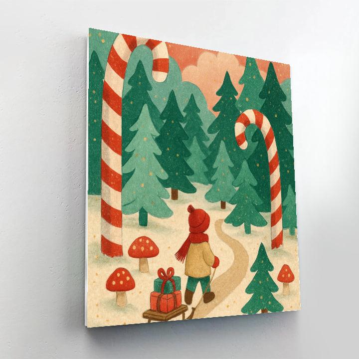 Peppermint Forest Trail paint by color