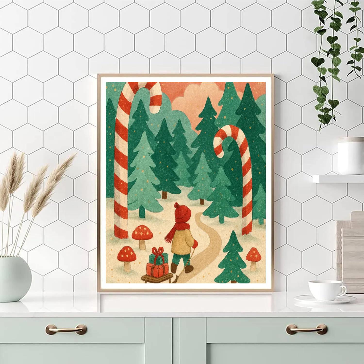 Peppermint Forest Trail paint by color
