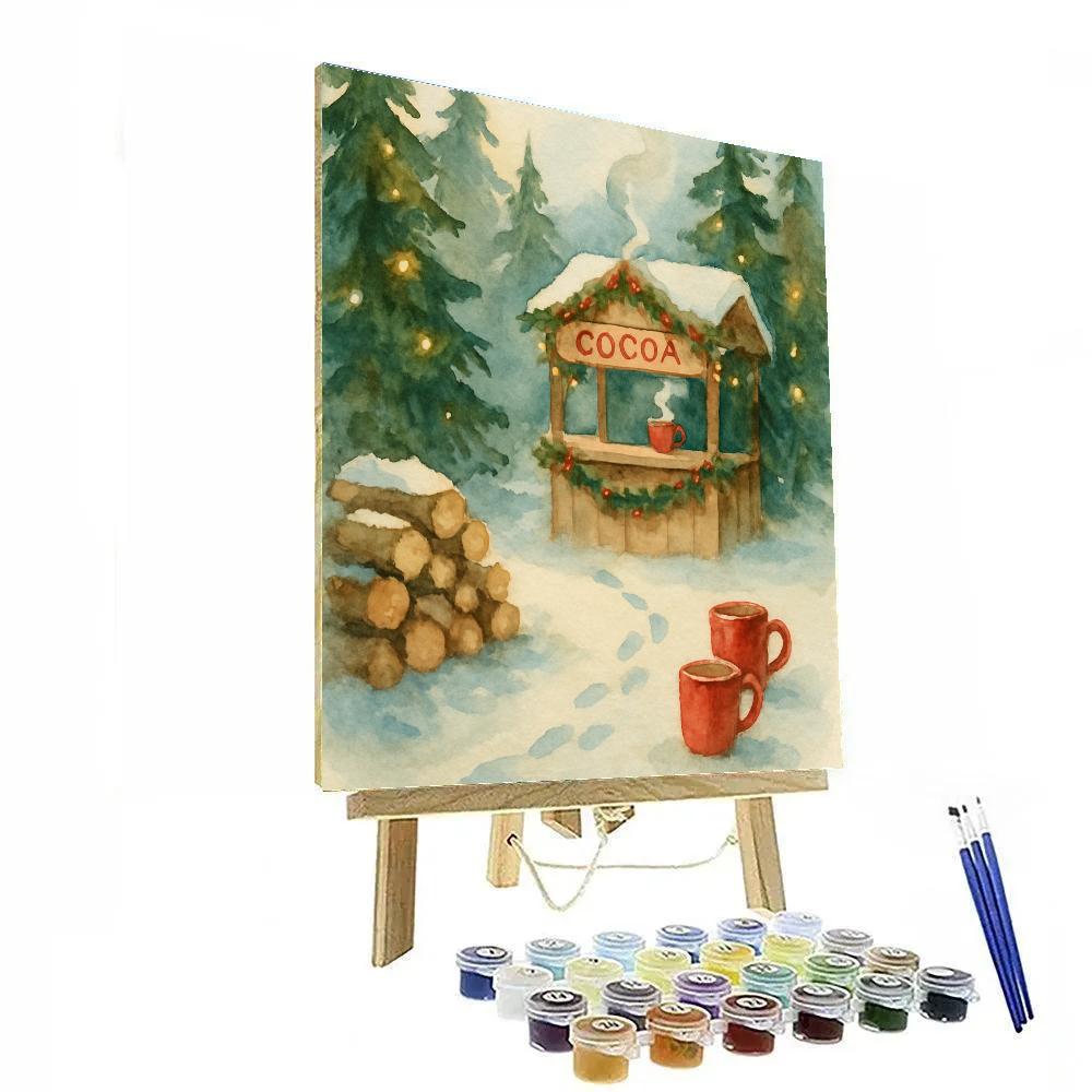 Cocoa Stand Under The Pines Painting by numbers kit
