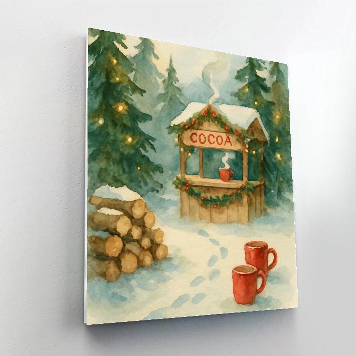 Cocoa Stand Under The Pines Painting by numbers kit