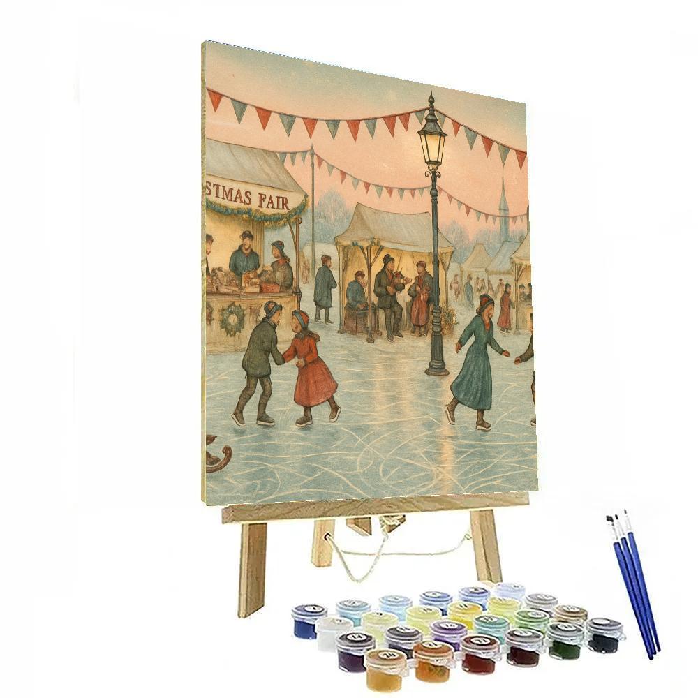 Frost Fair On The River paint by number