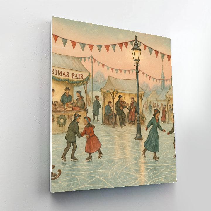 Frost Fair On The River paint by number