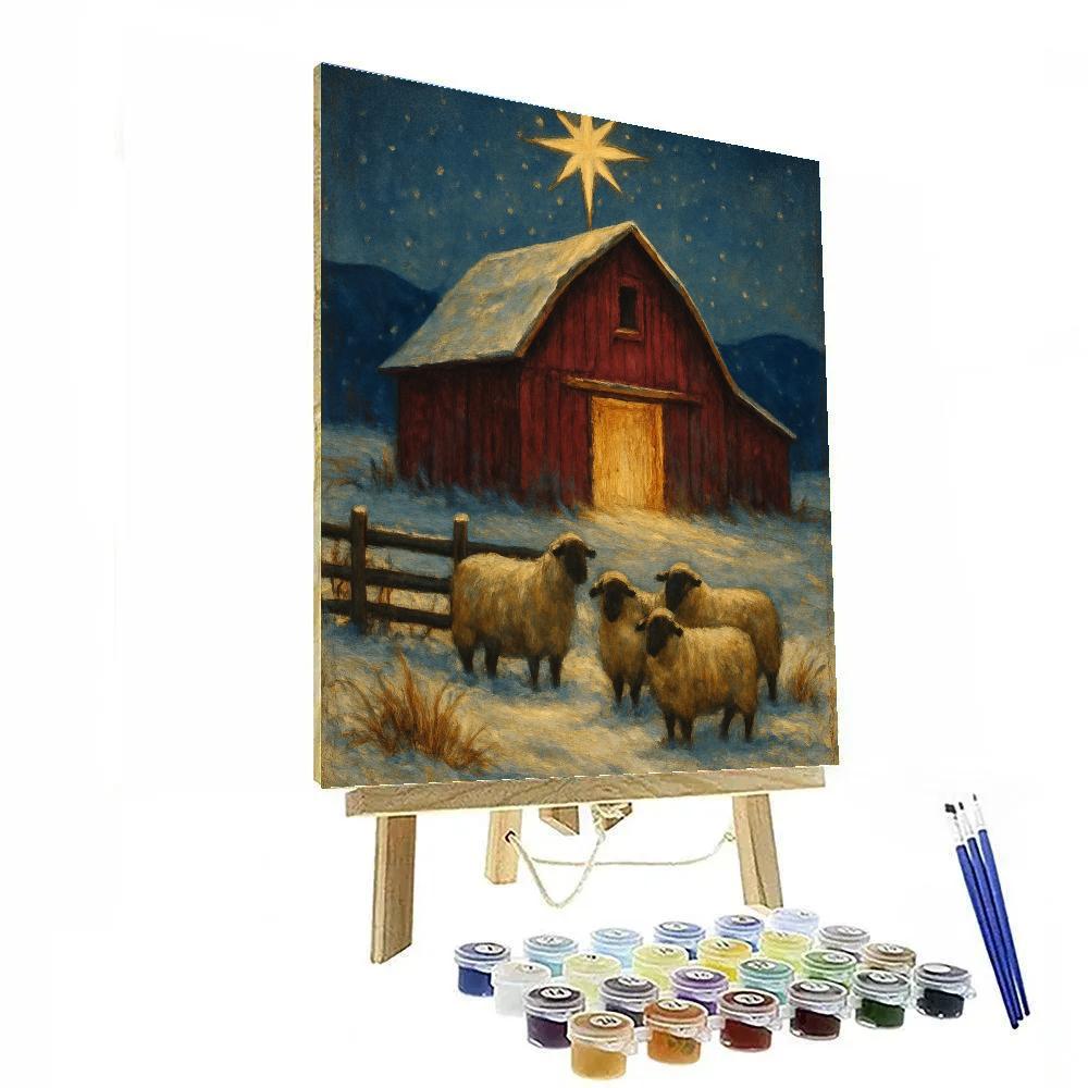 Star Topped Barn Ridge painting number kit