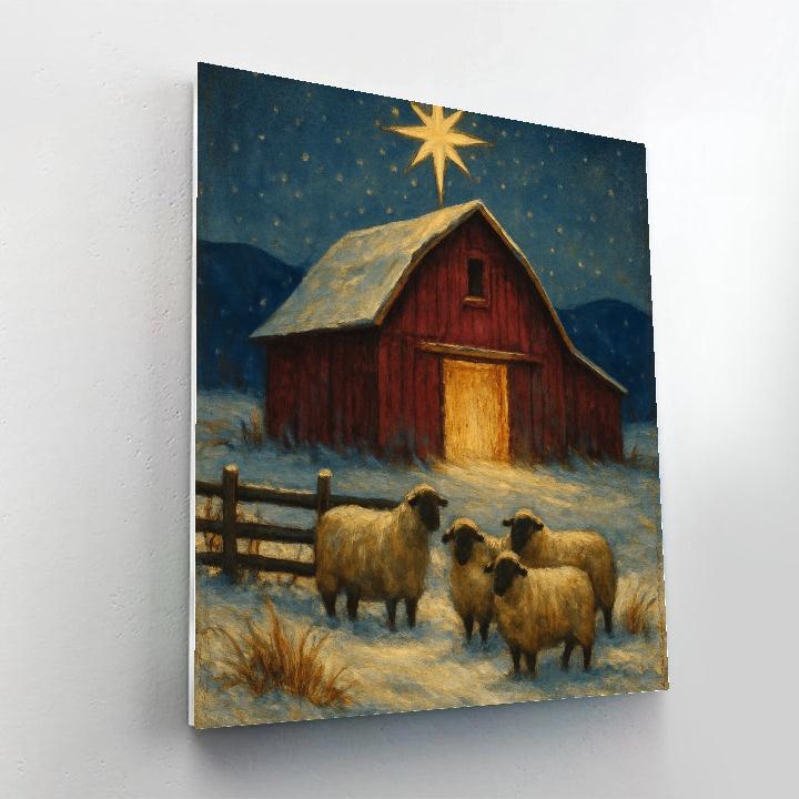 Star Topped Barn Ridge painting number kit