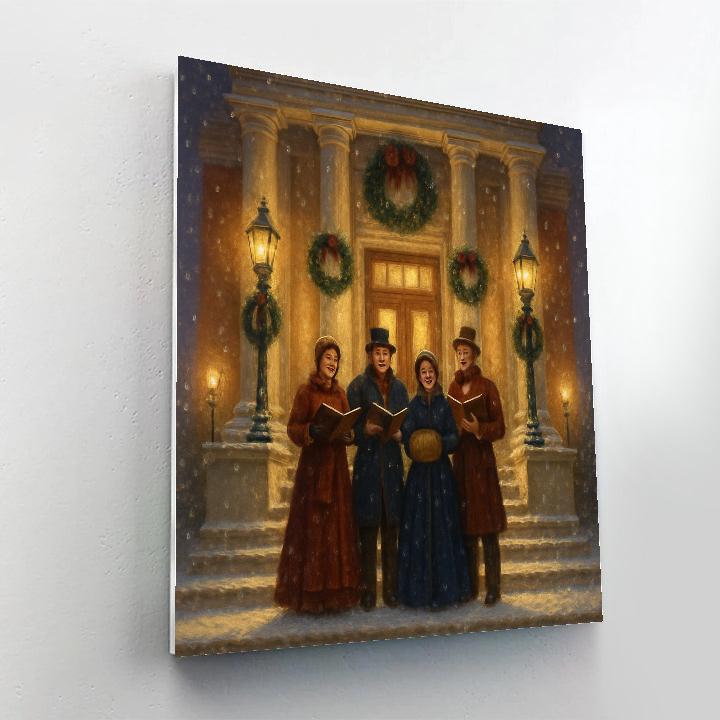 Twilight Choir On The Steps Paint by numbers art