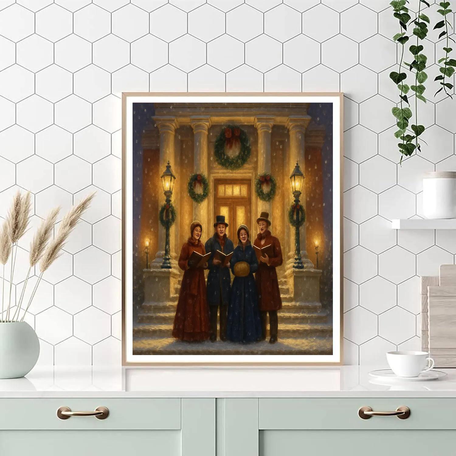 Twilight Choir On The Steps Paint by numbers art