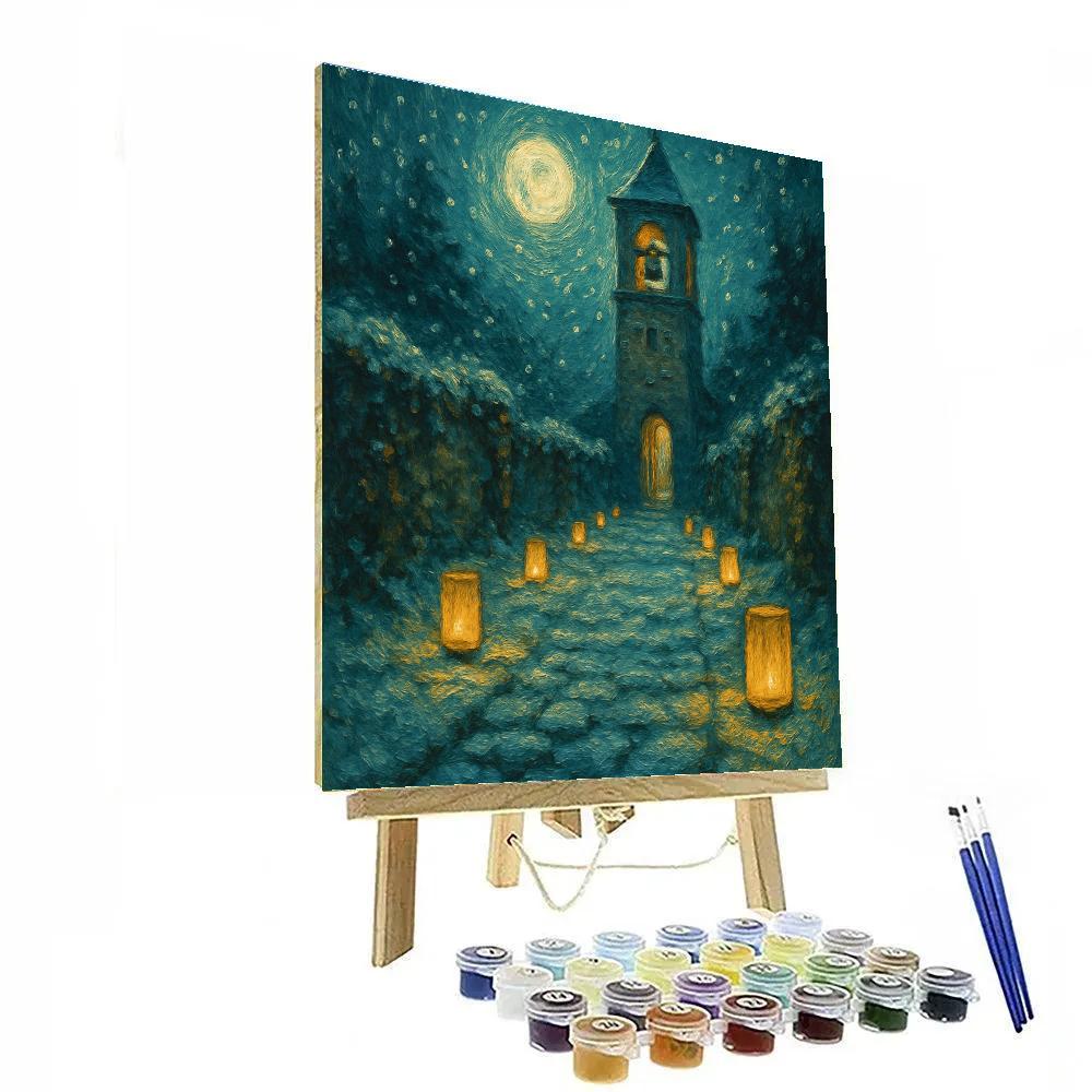 Star Path To The Bell Tower Numbered painting kits
