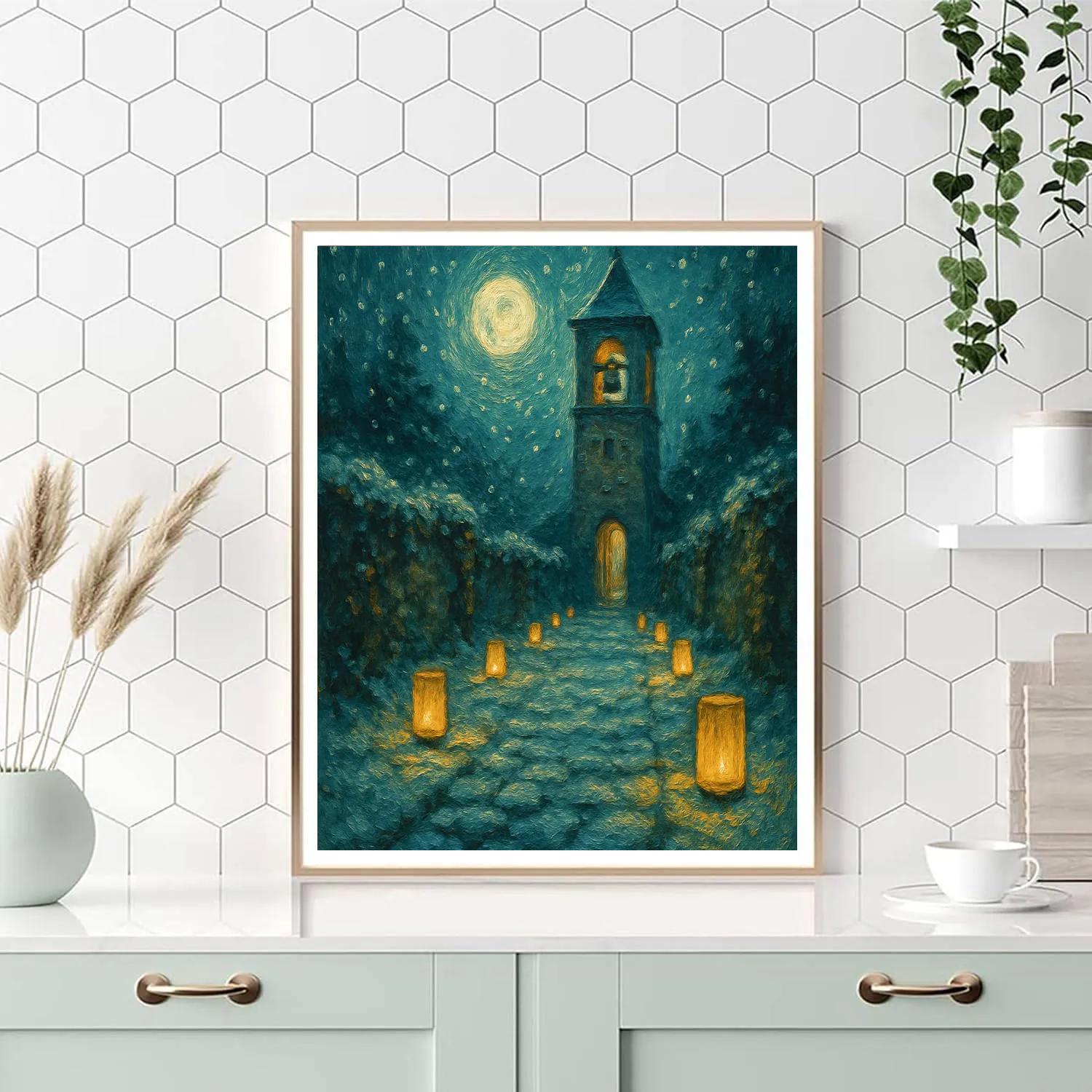 Star Path To The Bell Tower Numbered painting kits