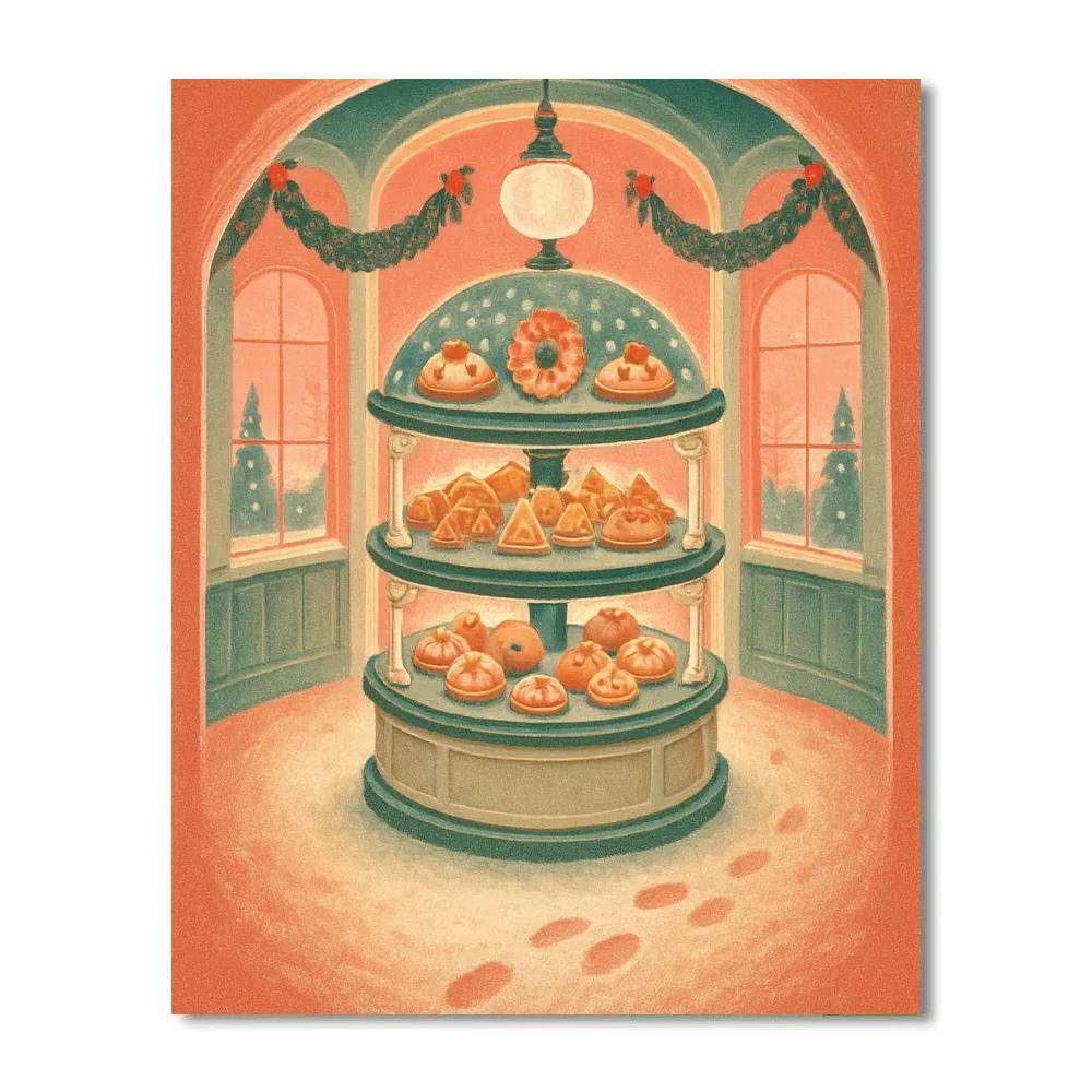 Snowbound Carousel Bakery DIY paint by numbers