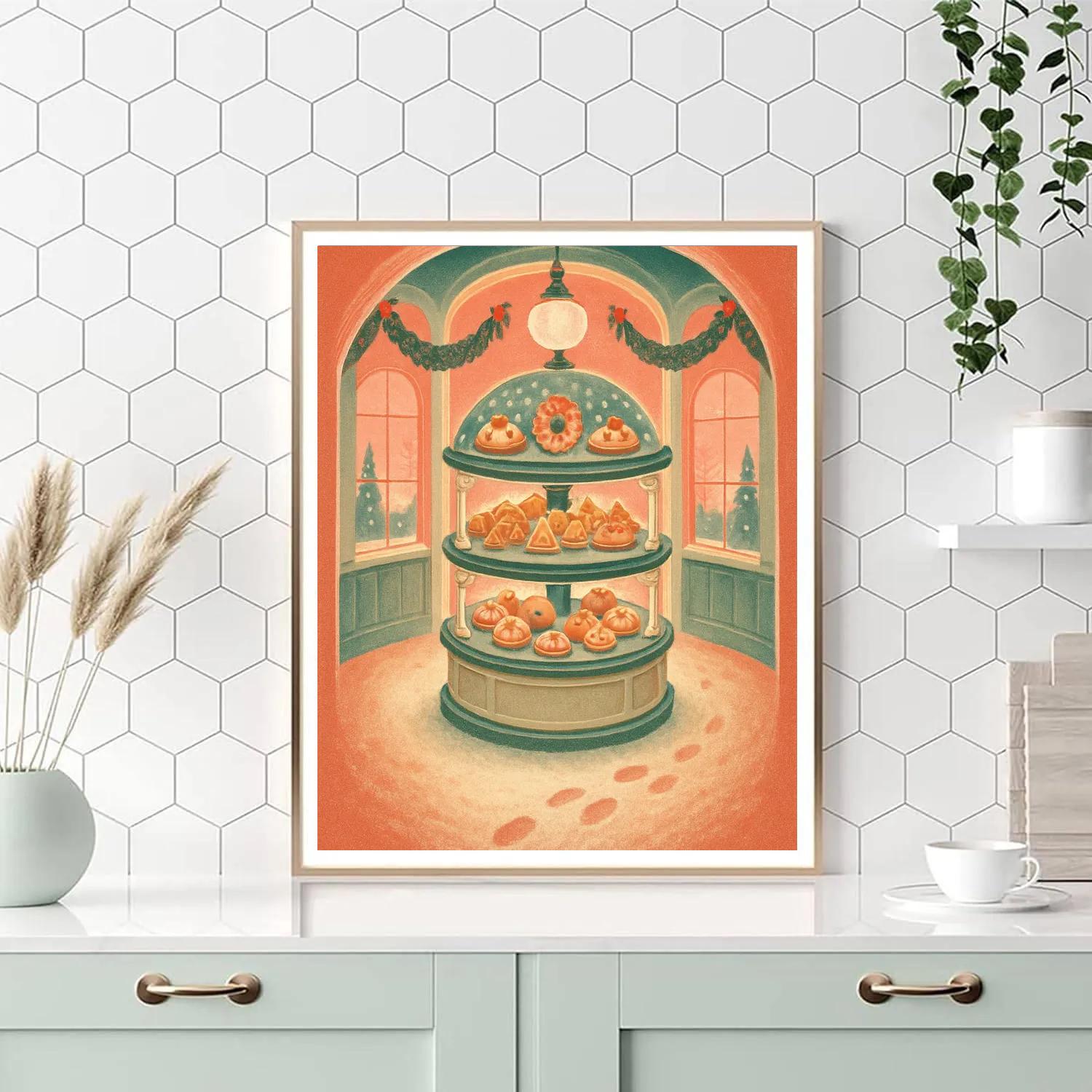 Snowbound Carousel Bakery DIY paint by numbers