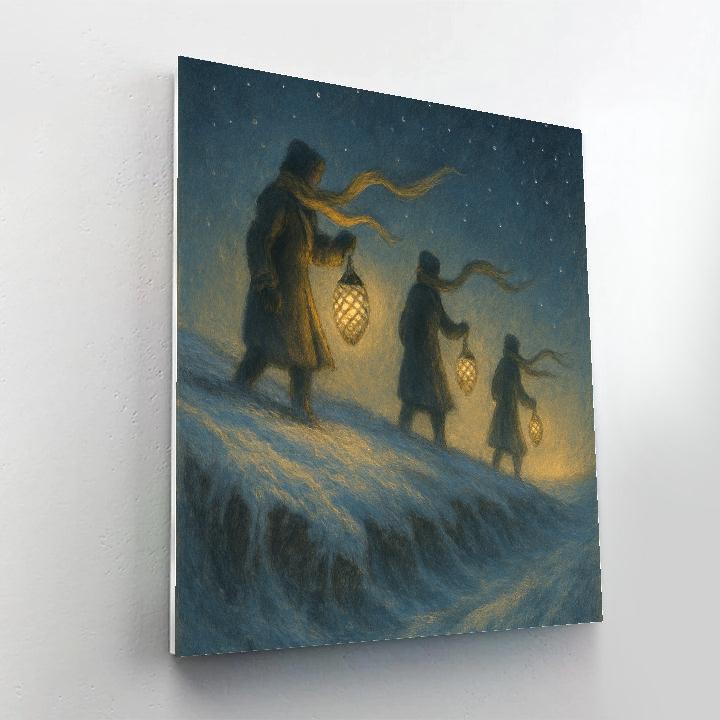 Pinecone Lantern Wayfinders Painting by numbers kit