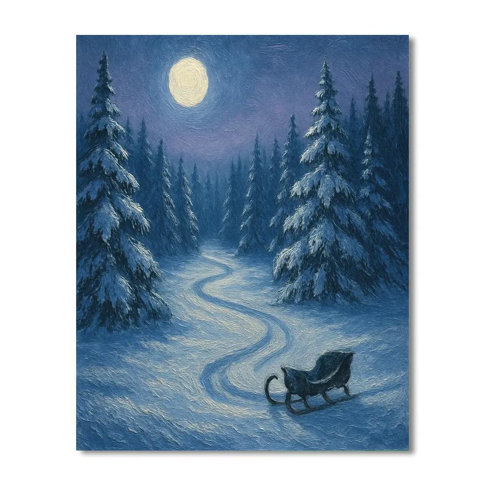 Mooncarved Pine Valley Painting by numbers kit