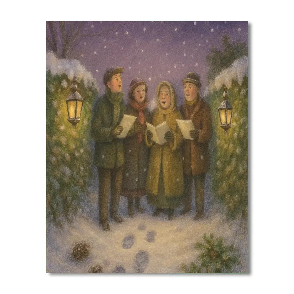 Starlight Hedge Path Carol Numbered painting kits
