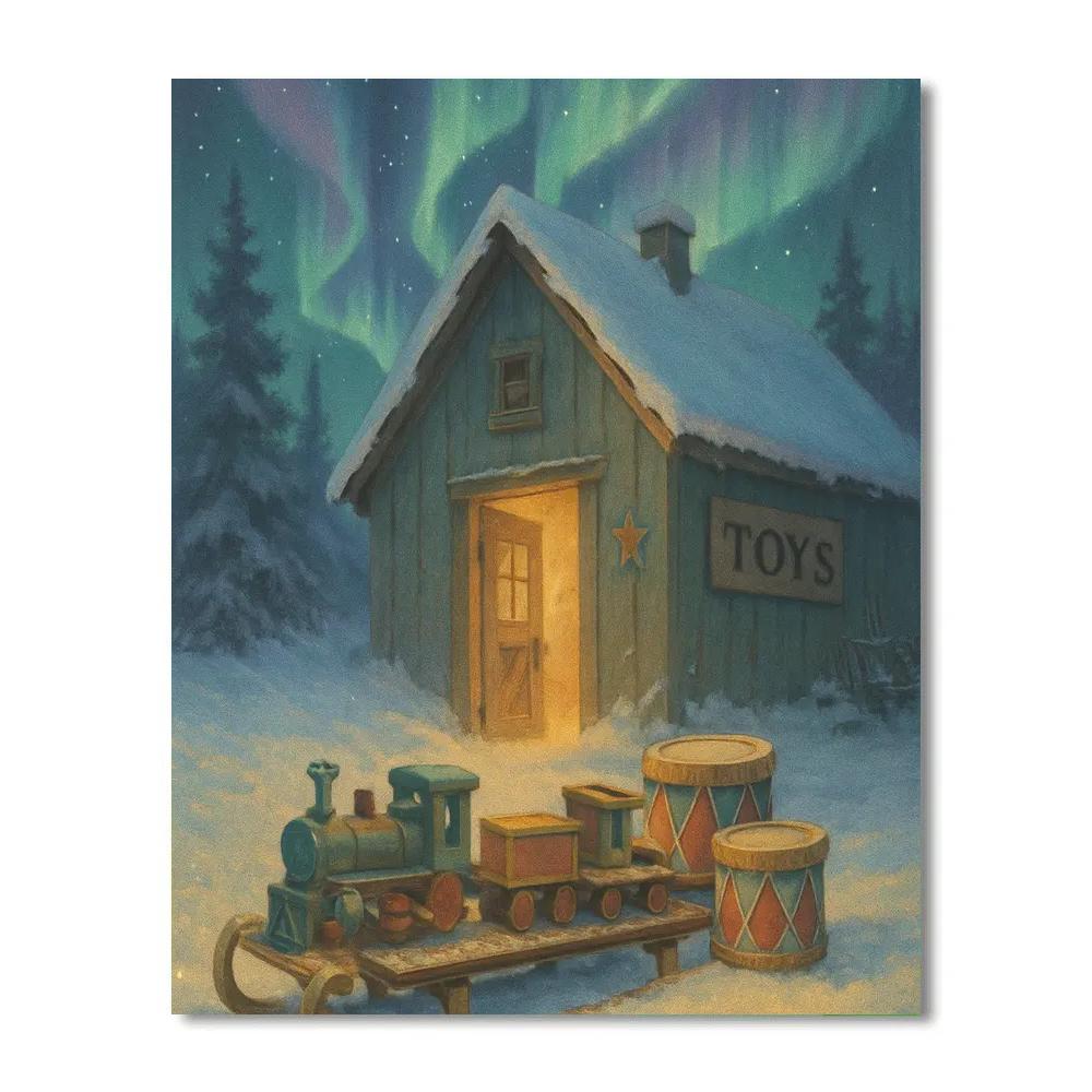 Aurora Toy Workshop Yard Number painting