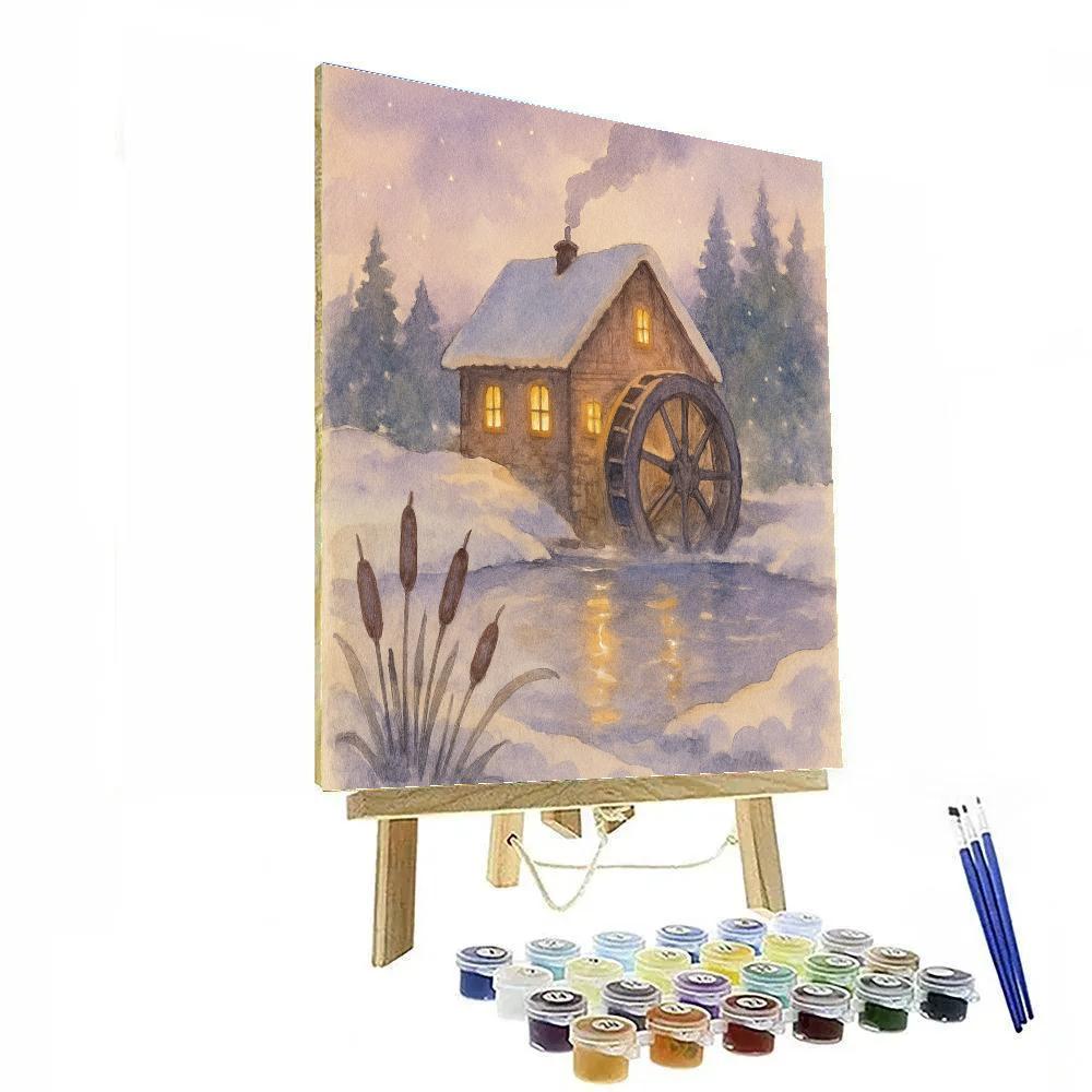 Glowing Millpond Evening Paint by numbers art