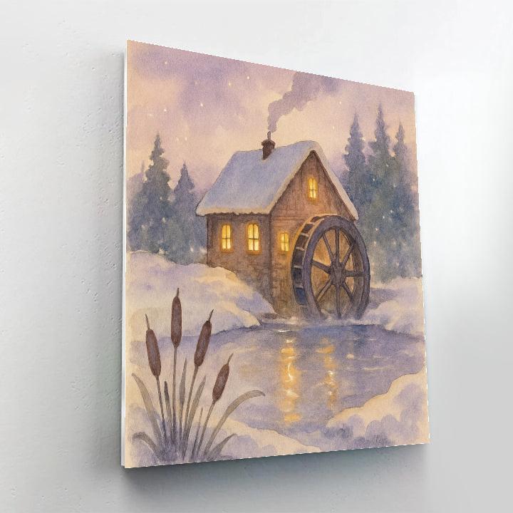 Glowing Millpond Evening Paint by numbers art