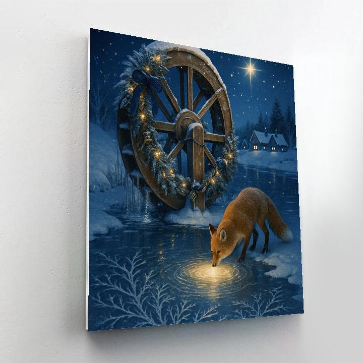 Frozen Waterwheel Starlight paint by numbers