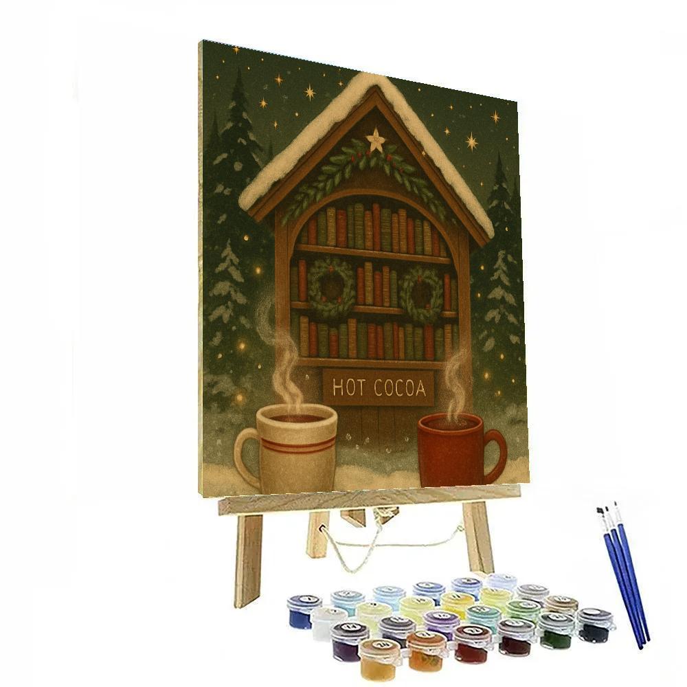 Forest Library Cocoa Corner painting number kit