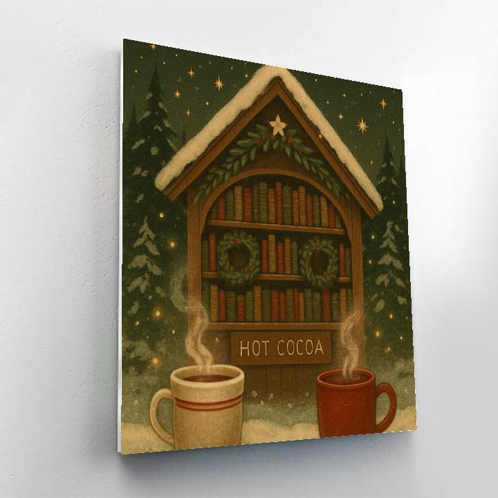 Forest Library Cocoa Corner painting number kit