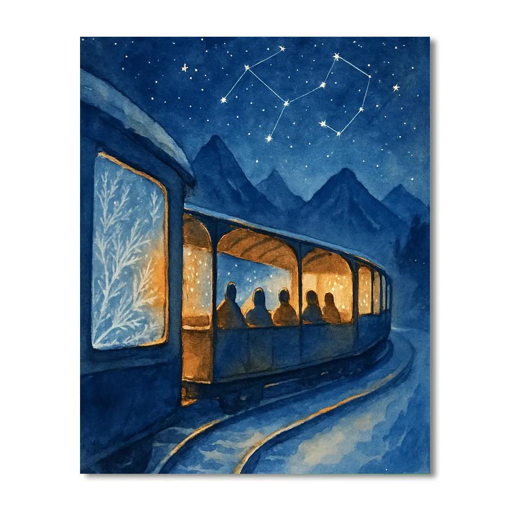 Stargazer Carol Train Number painting