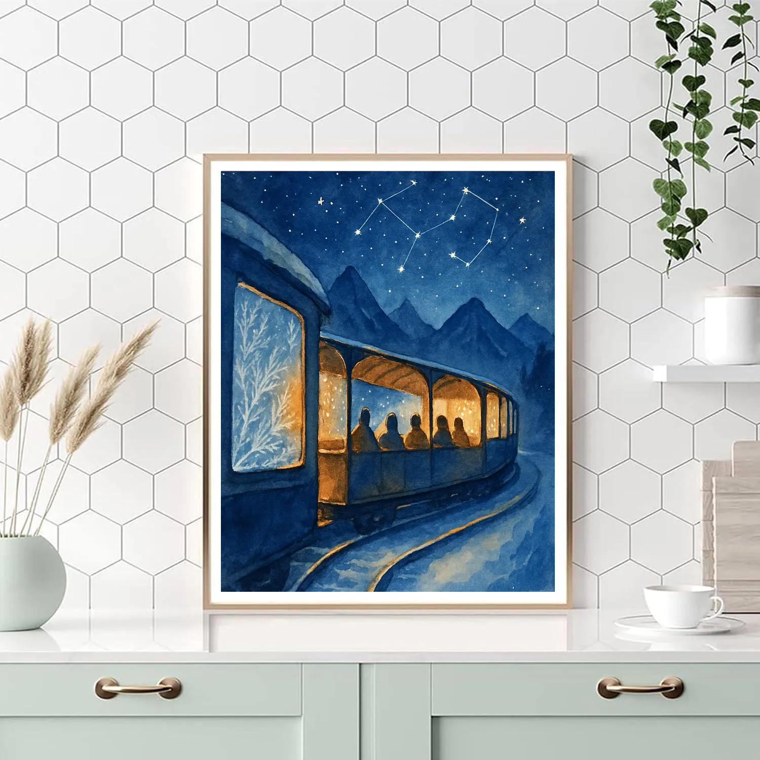 Stargazer Carol Train Number painting