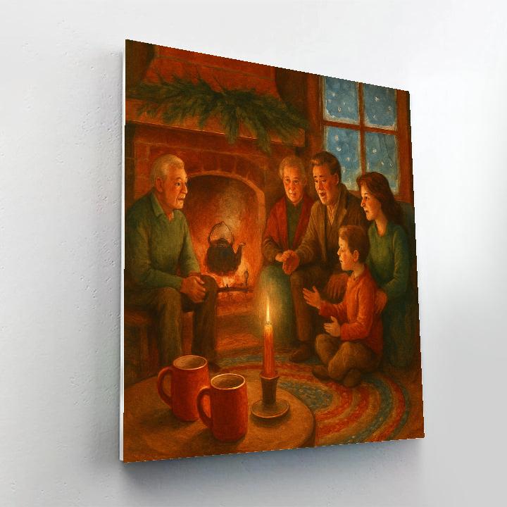 Cedar Hearth Story Circle Paint by numbers art