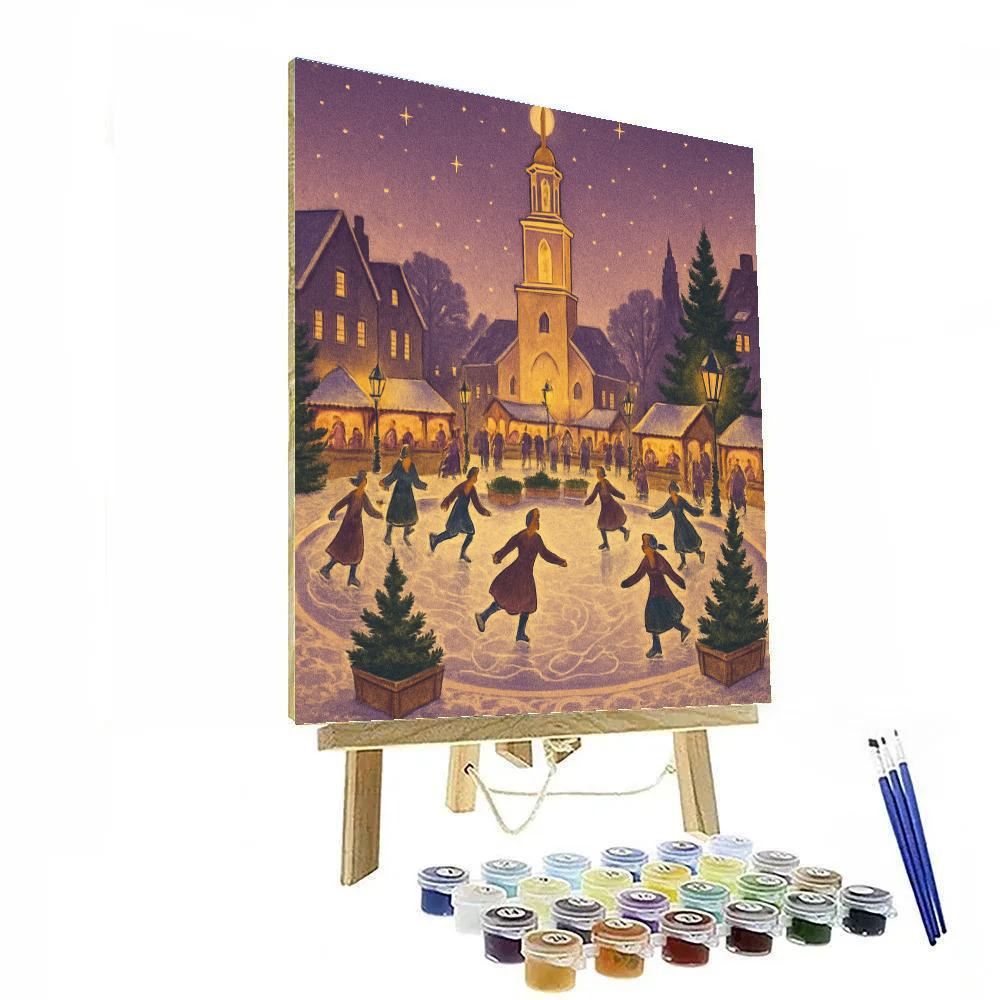 Glistening Bell Tower Square Numbered painting kits