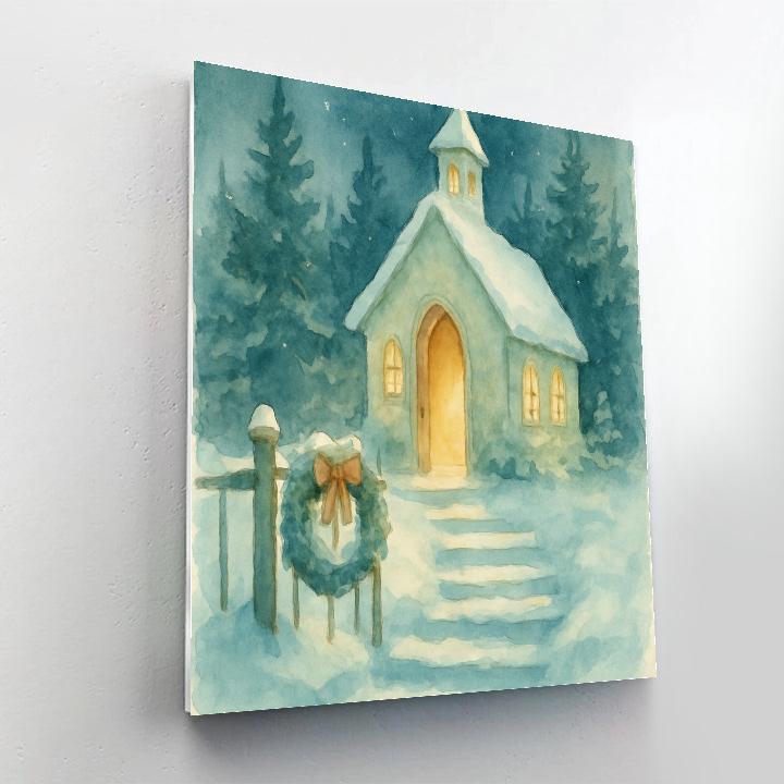 Silent Pines Chapel Steps paint by color