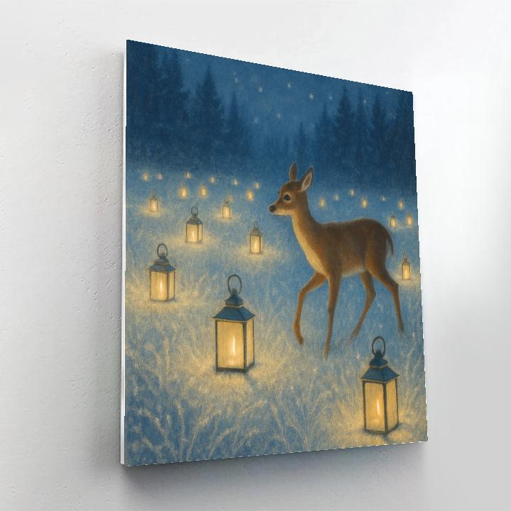 Frozen Lantern Meadow Numbered painting kits