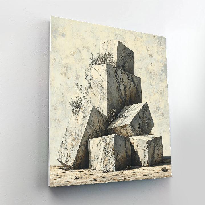 Michelangelo Inspired Celestial Tectonic Garden paint by number