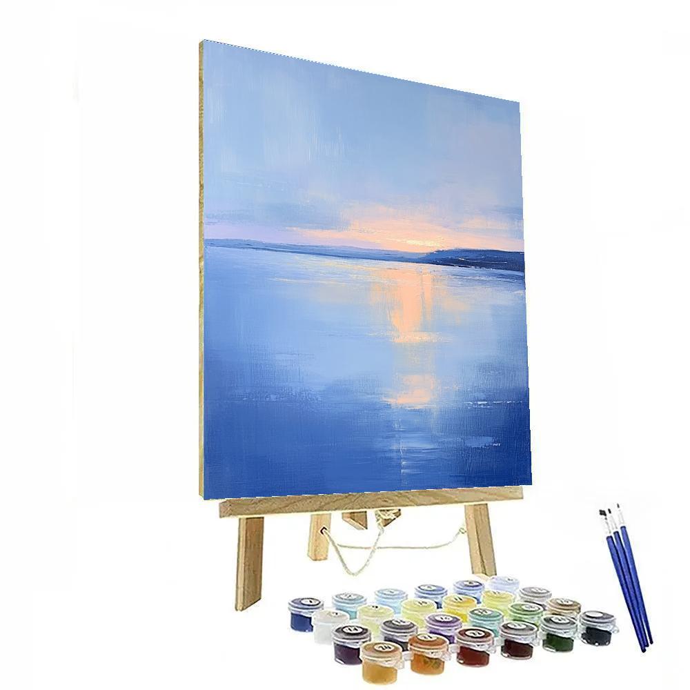 Edgar Degas Inspired Dusk Over Still Water Number painting