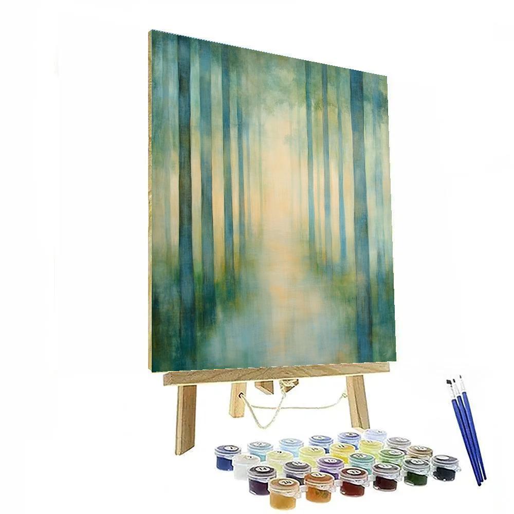 Edgar Degas Inspired Morning Haze In A Silent Grove Painting by numbers kit