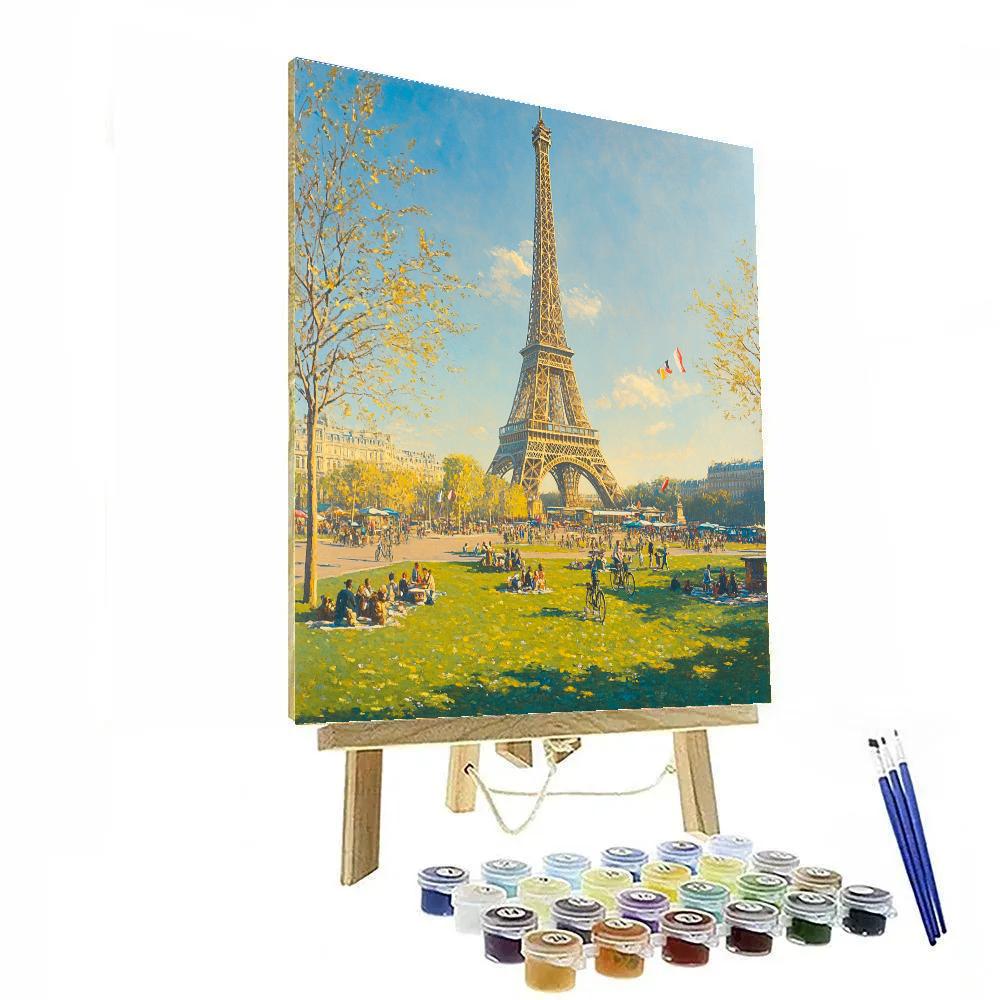 Eiffel Tower Viewpoint Paris France Paint by numbers kits