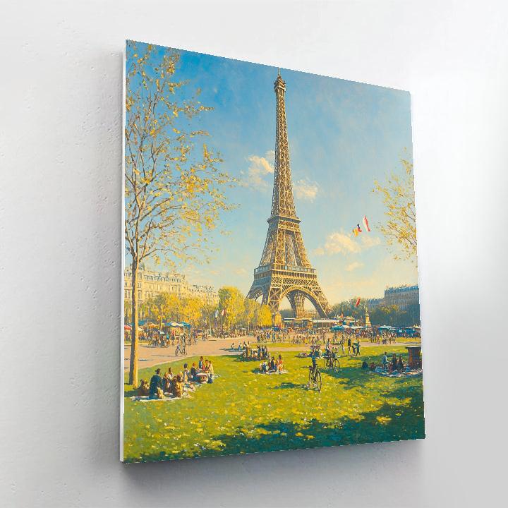 Eiffel Tower Viewpoint Paris France Paint by numbers kits