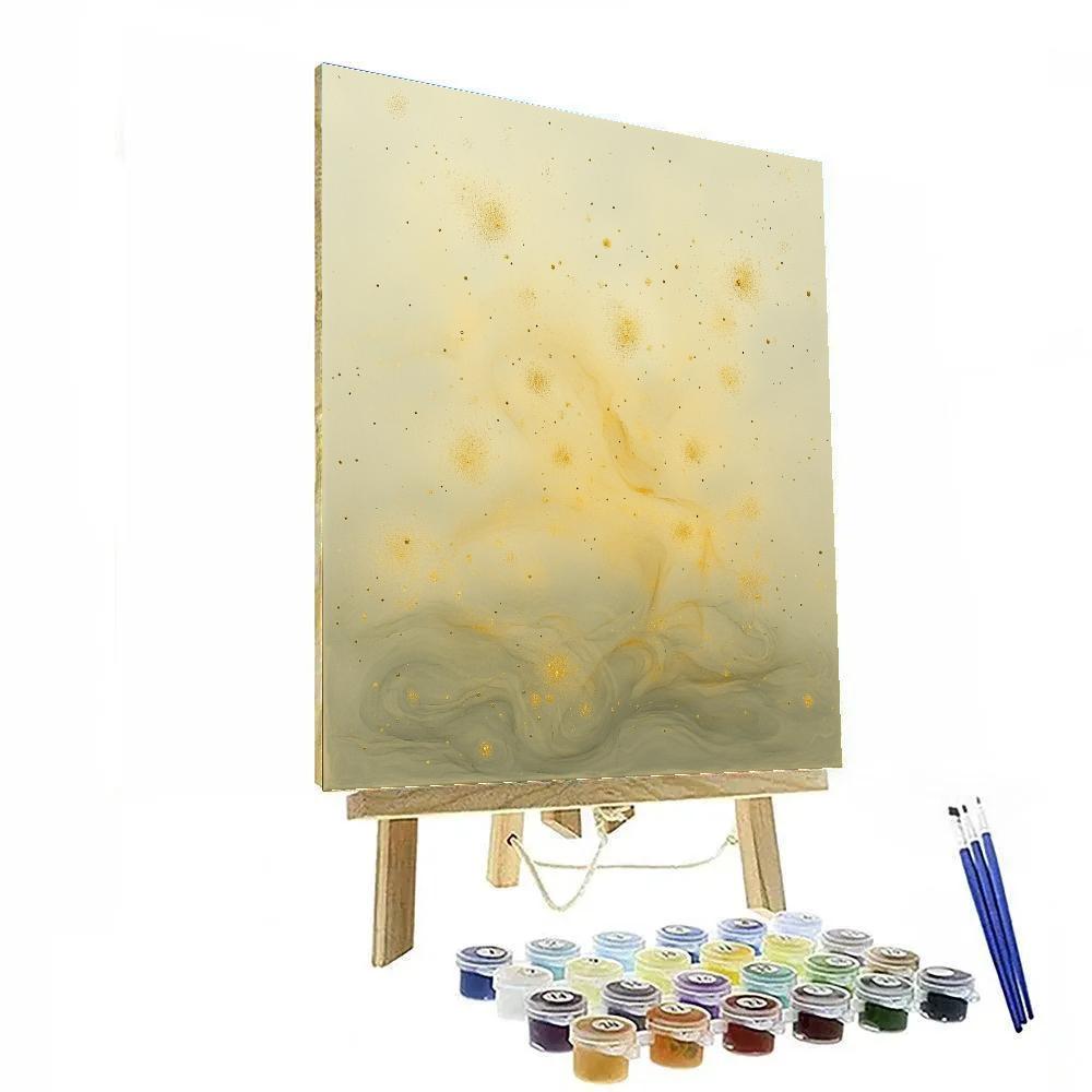 Leonardo Da Vinci Inspired Stellar Pollen Drift Number painting