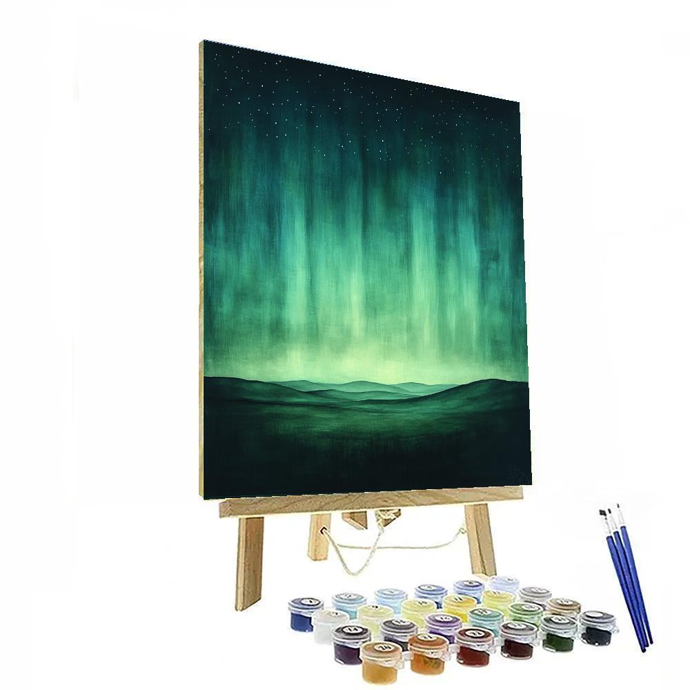 Leonardo Da Vinci Inspired Aurora Quietude paint by number