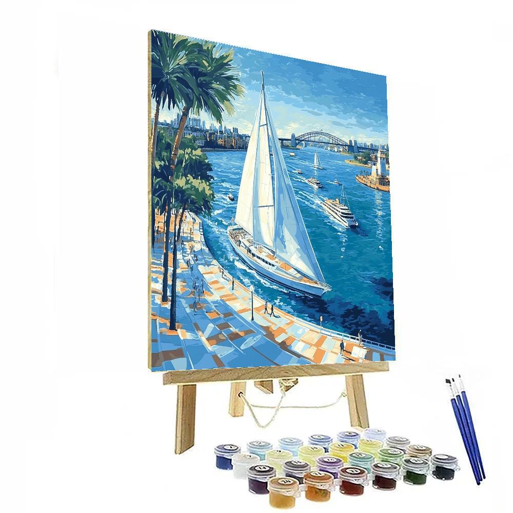 Sydney Opera House Harbour View Sydney Australia Paint by numbers art