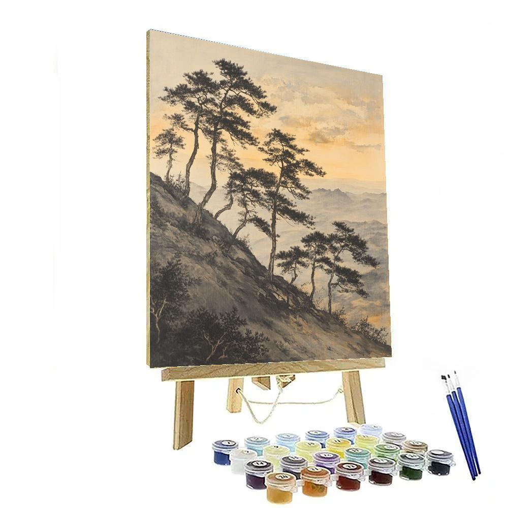 Zhao Mengfu Inspired Autumn Wind Over Ancient Pines Numbered painting kits