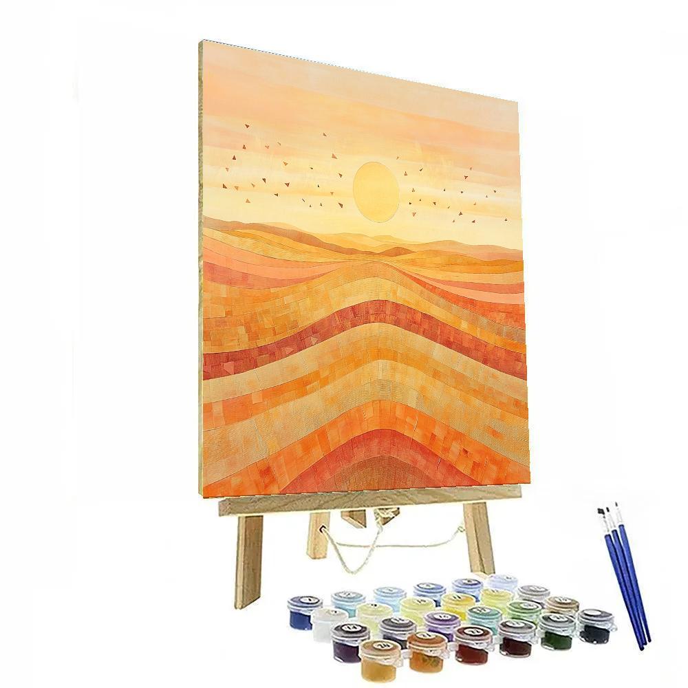 Paul Klee Inspired Solar Fields Of Quiet Rhythm Painting by numbers kit