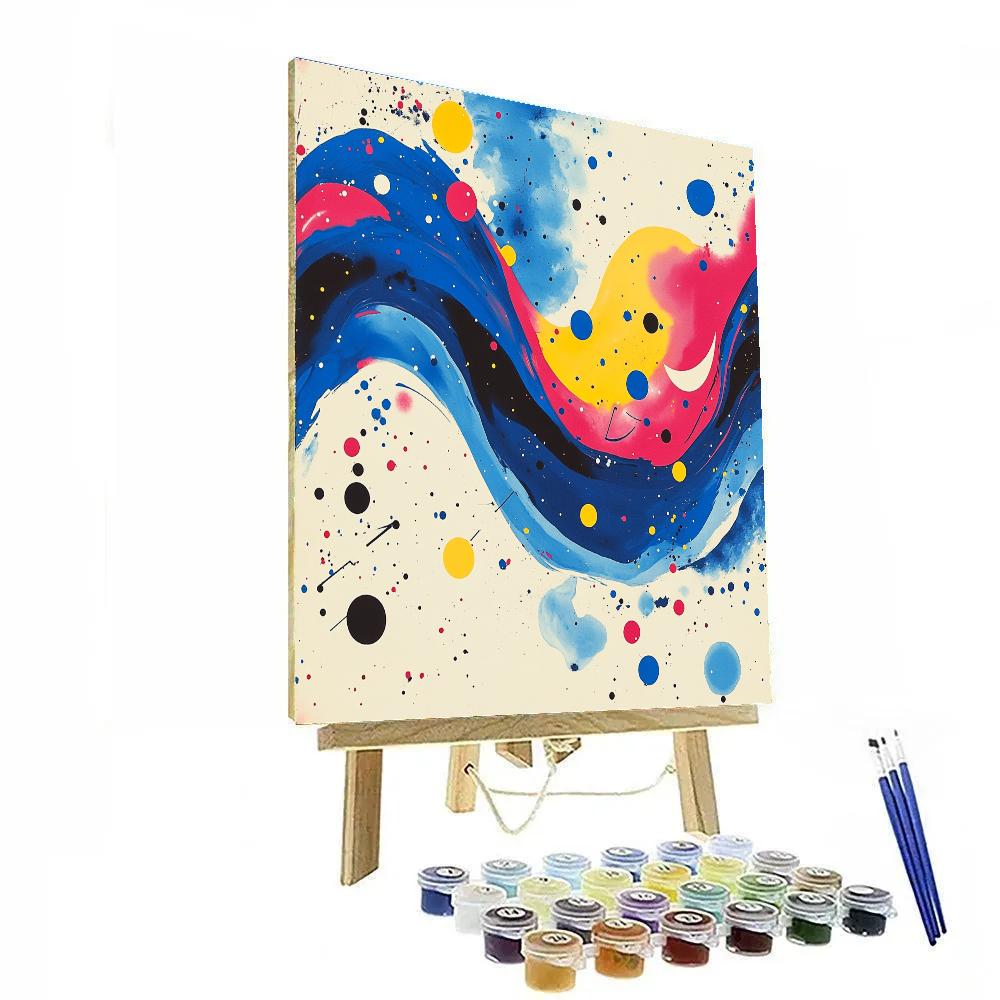 Joan Miró Inspired Quantum Nebula Whispers Numbered painting kits