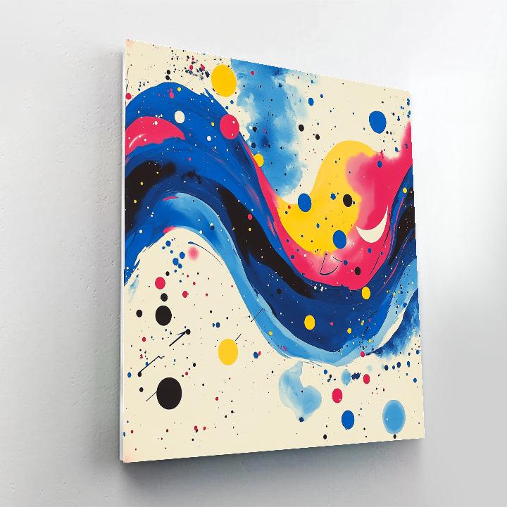 Joan Miró Inspired Quantum Nebula Whispers Numbered painting kits