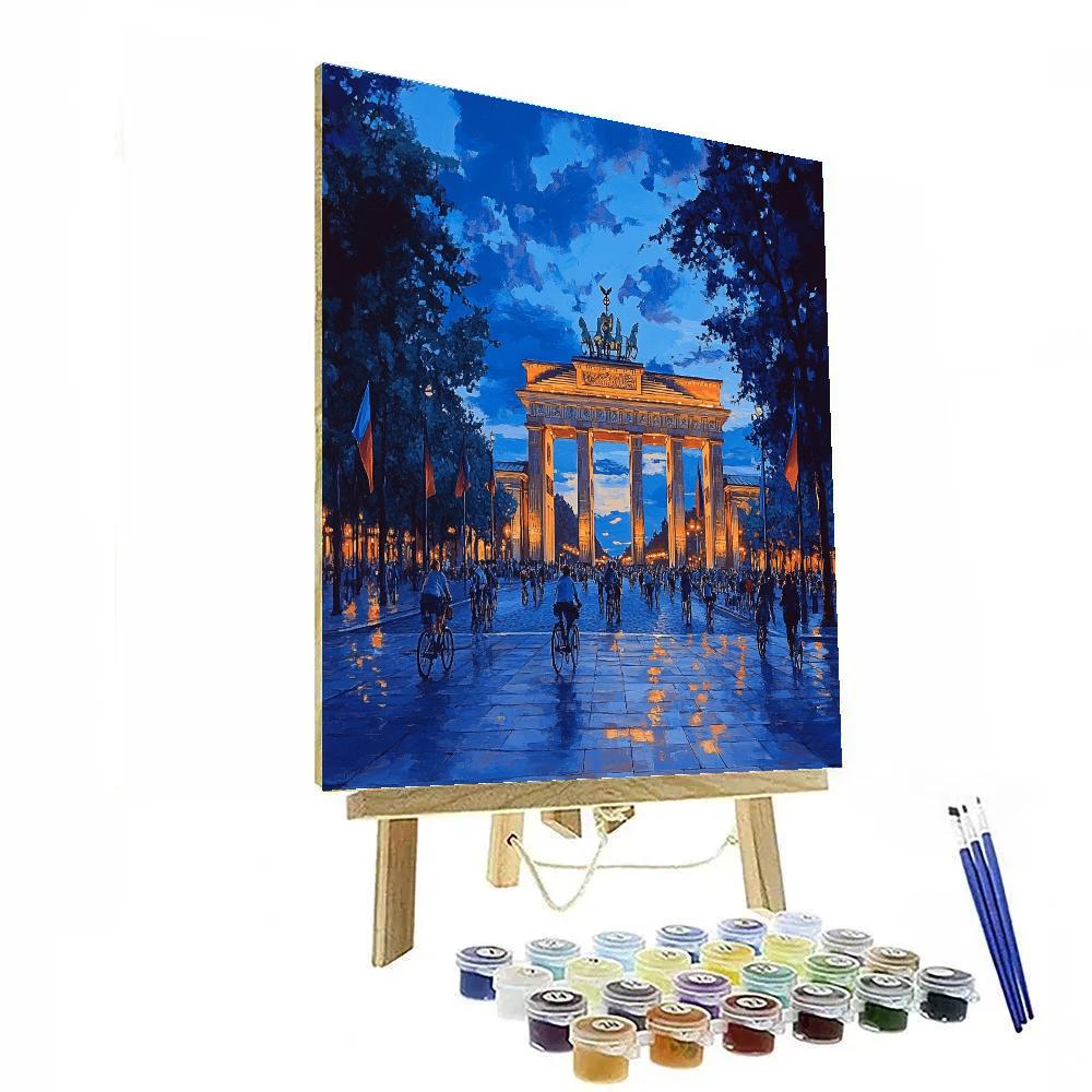 Brandenburg Gate Boulevard Berlin Germany Number painting