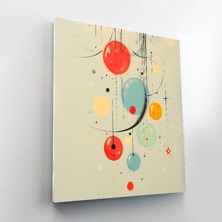 Joan Miró Inspired Orbital Color Harmony paint by color