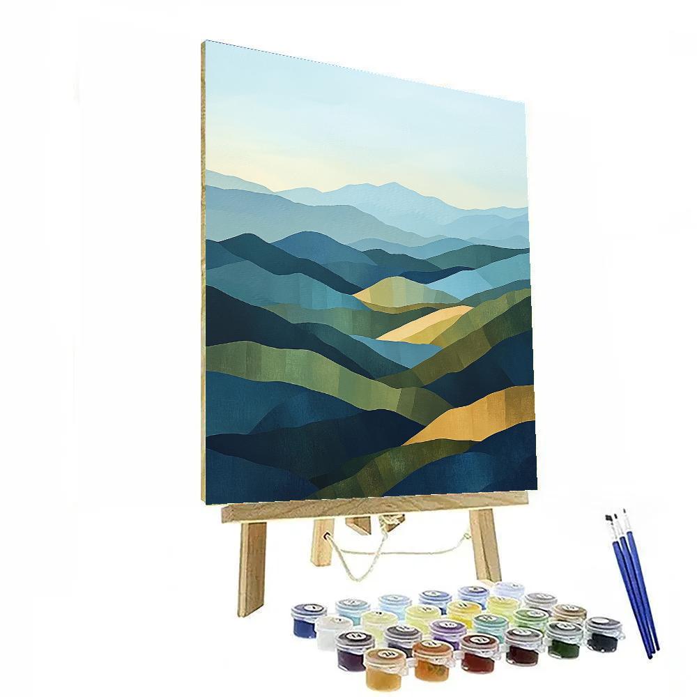 Paul Cézanne Inspired Shifting Mountain Horizons paint by numbers