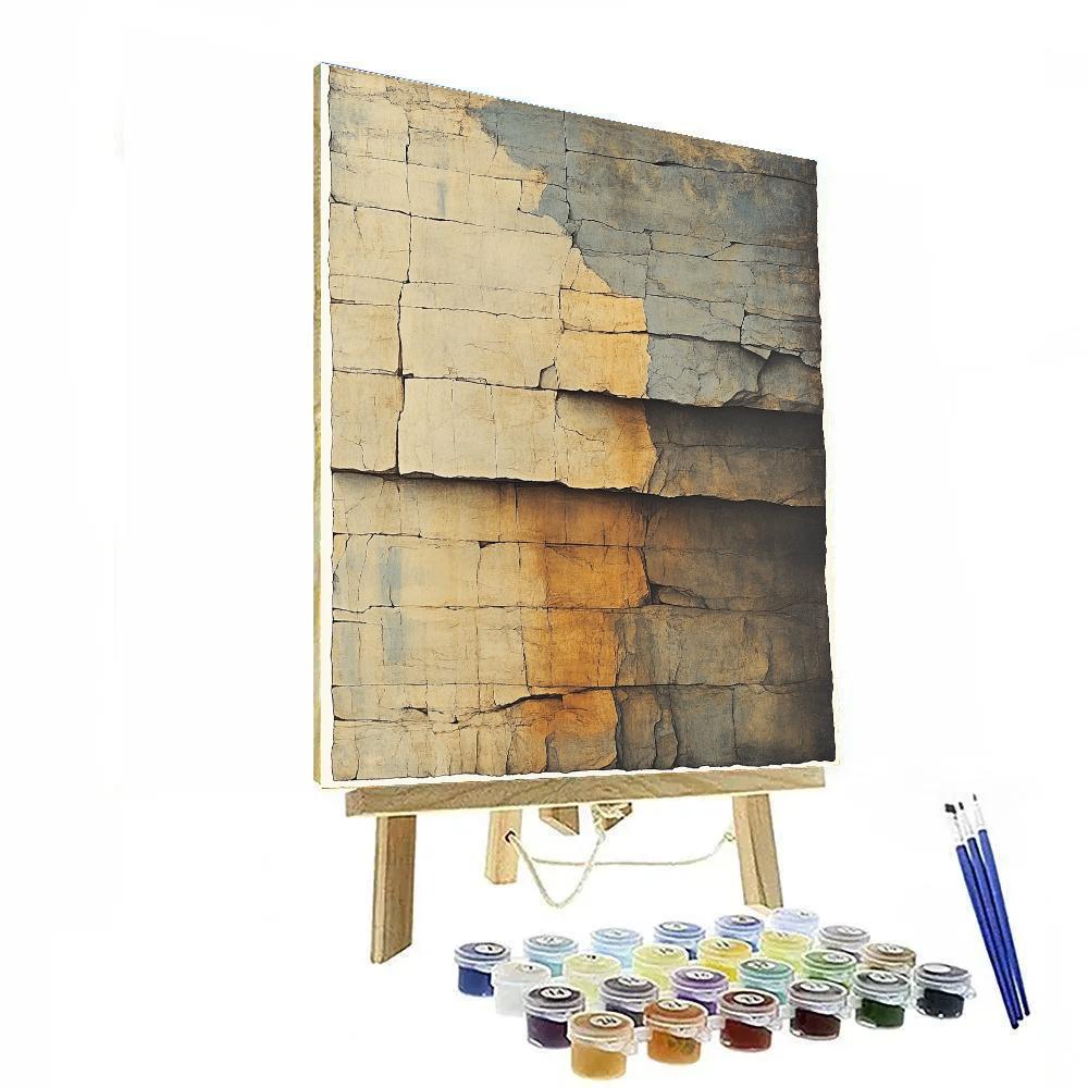 Leonardo Da Vinci Inspired Whispering Stone Strata paint by color